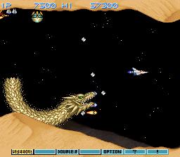 Gradius III Level One, on ZSNES v.800a