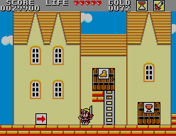 Wonderboy in Monster Land running in Meka