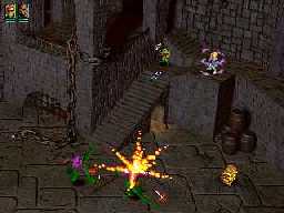 Fighting in the dungeons